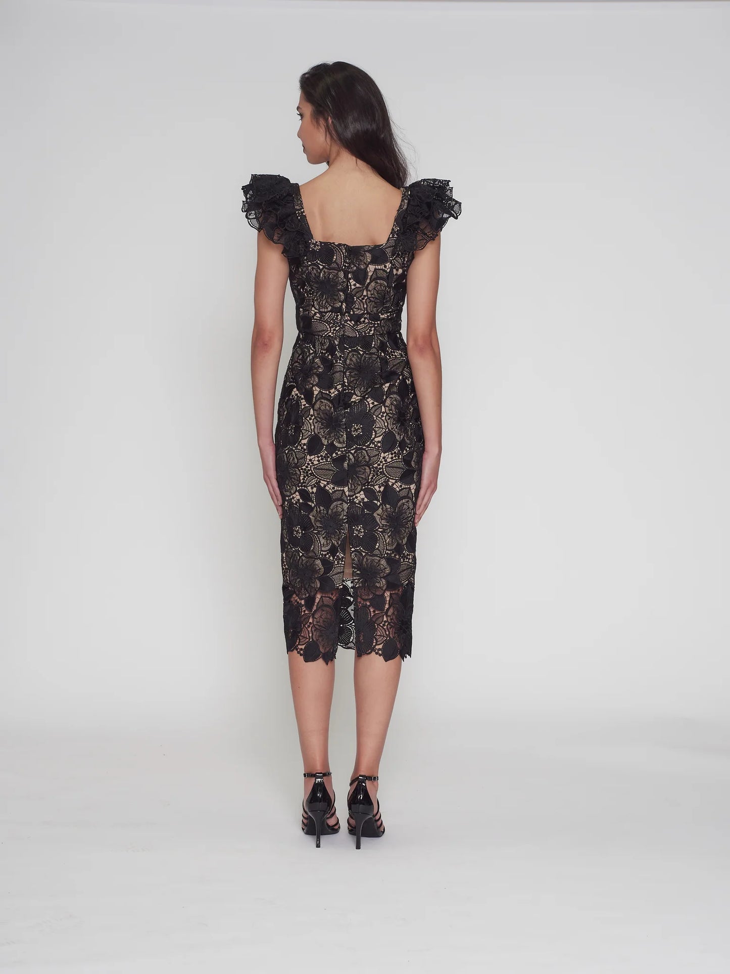 Romance - Paris Frill Sleeve Midi Dress