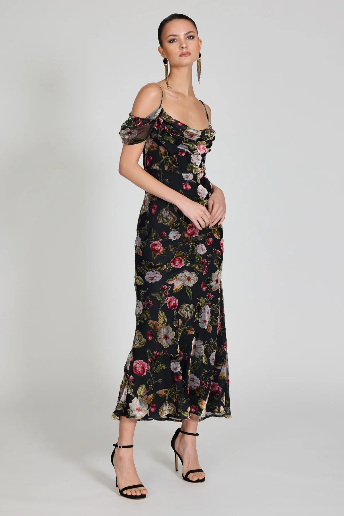 Romance - Machessa Draped Sleeve Dress