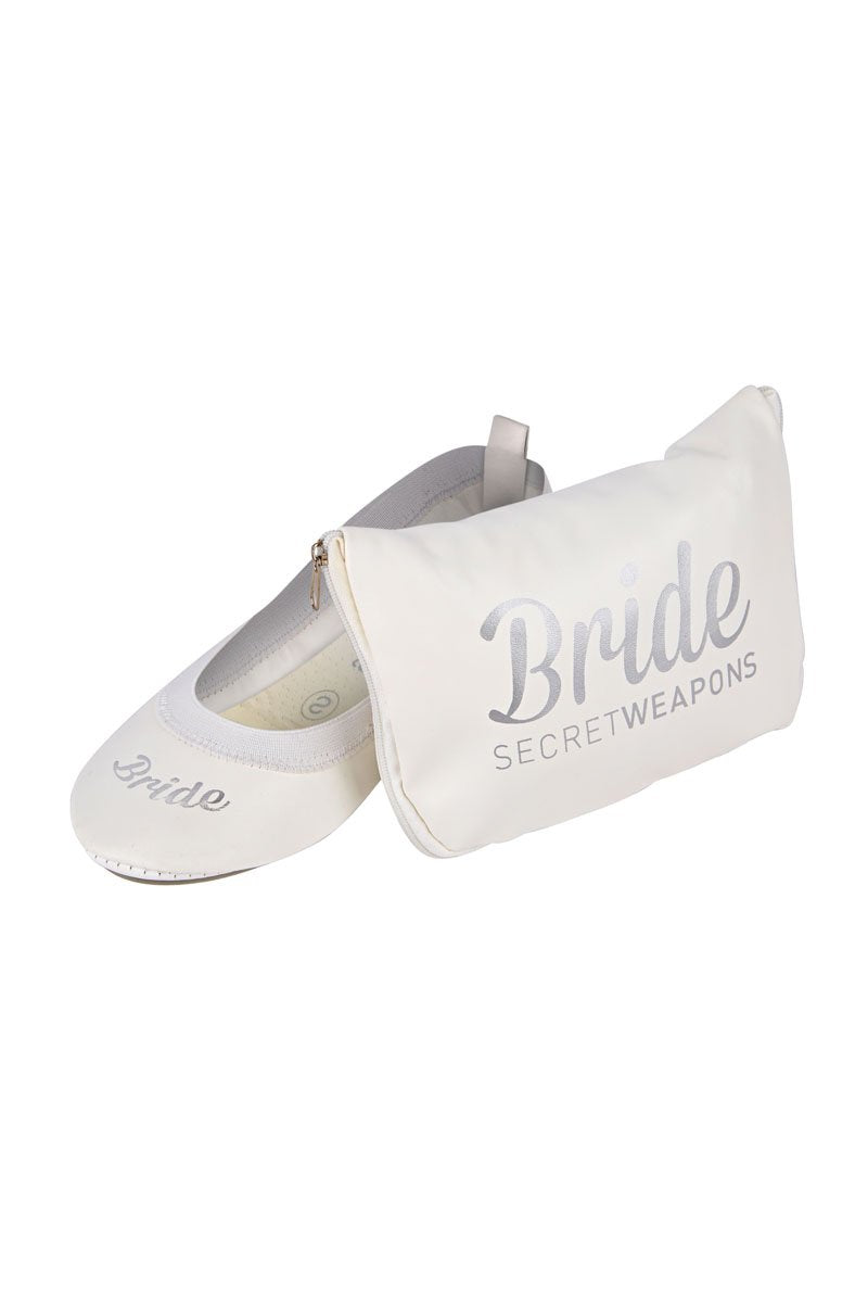 White foldable ballet on sale flats